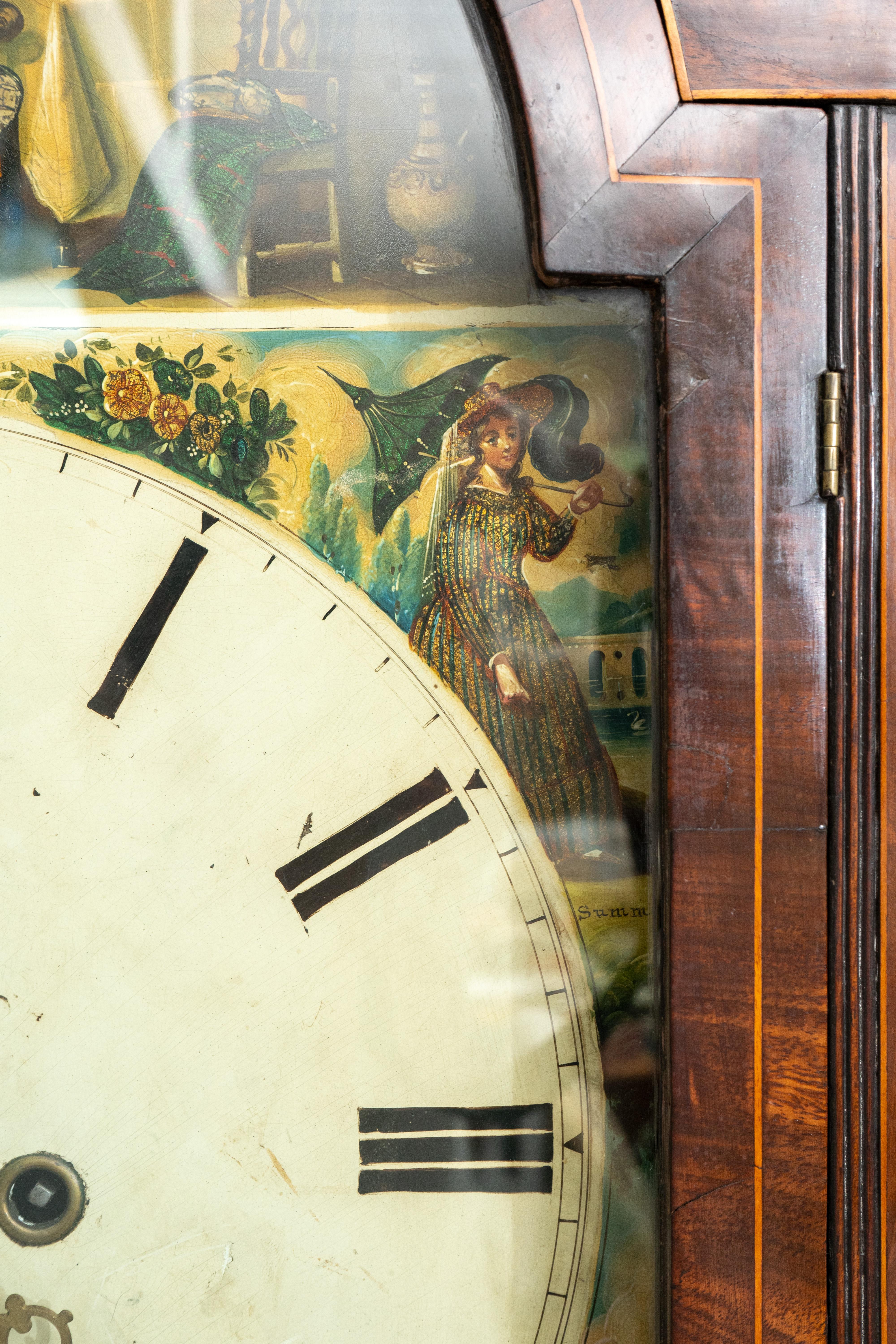 19th Century Scottish Grandfather Clock For Sale