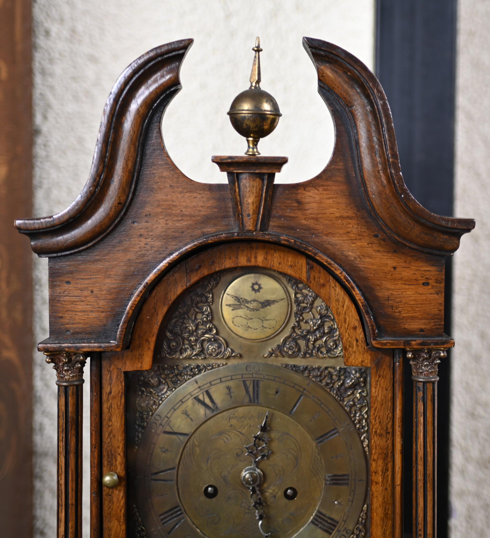 Englische Großmutters-Uhr Richard Wells Truro (Ende des 20. Jahrhunderts) im Angebot