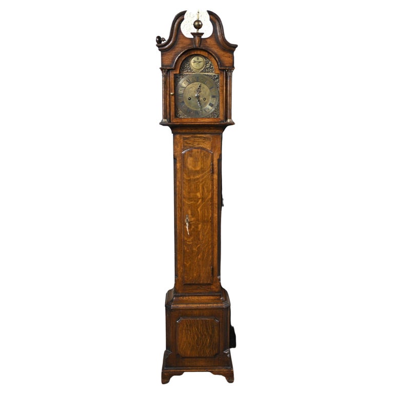 English Grandmother Clock Richard Wells Truro For Sale at 1stDibs
