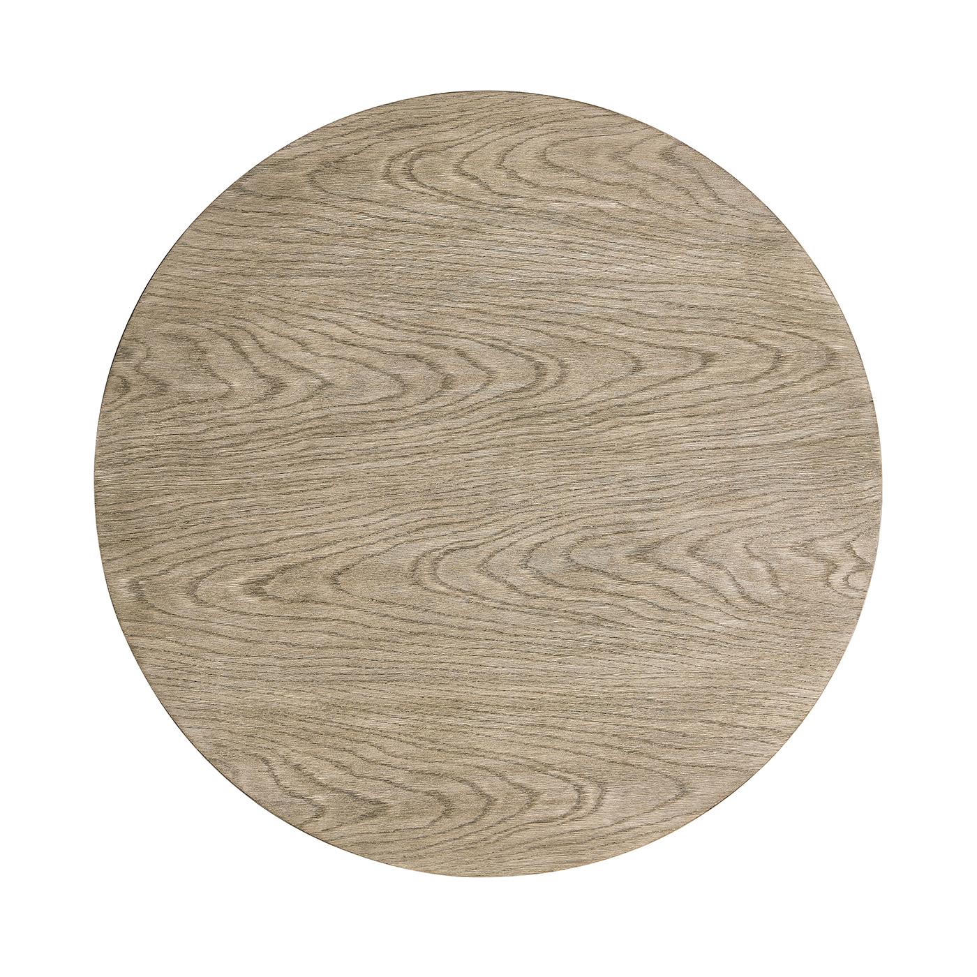 English Grayed Oak Round End Table In New Condition For Sale In Westwood, NJ