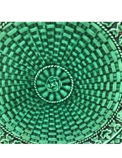 English Green Majolica Plate Circa 1890