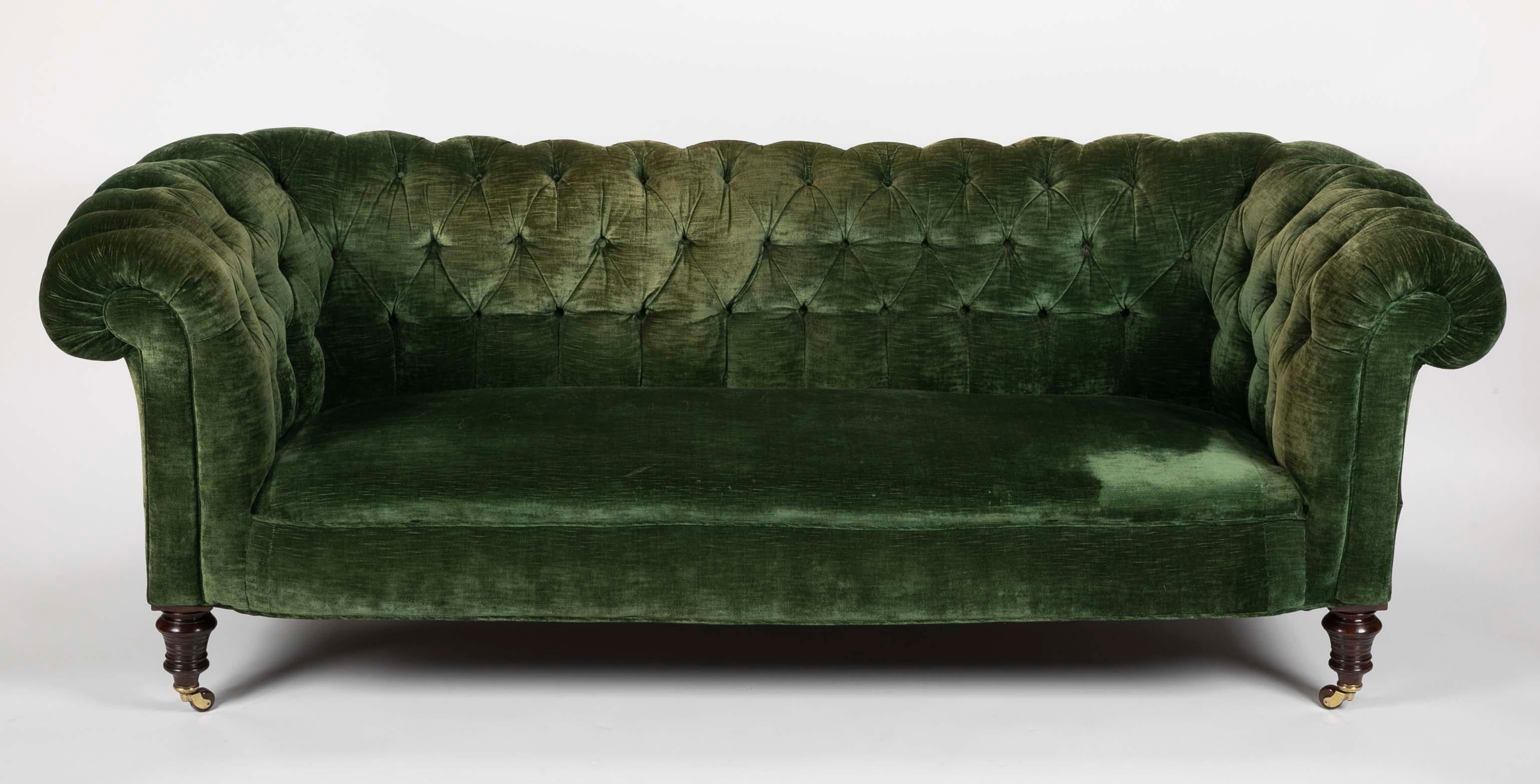 Used on sale velvet couch