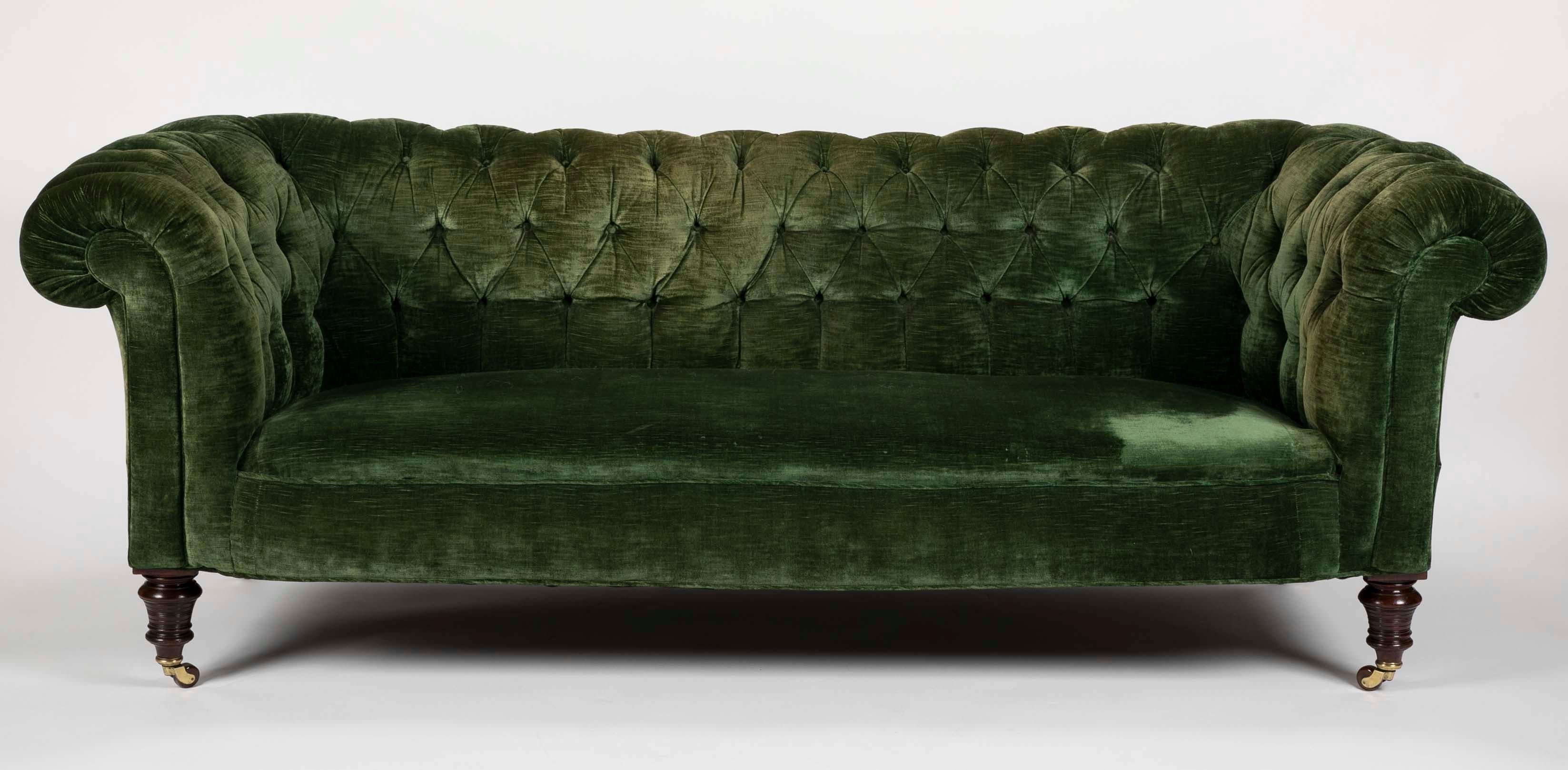 used velvet couch