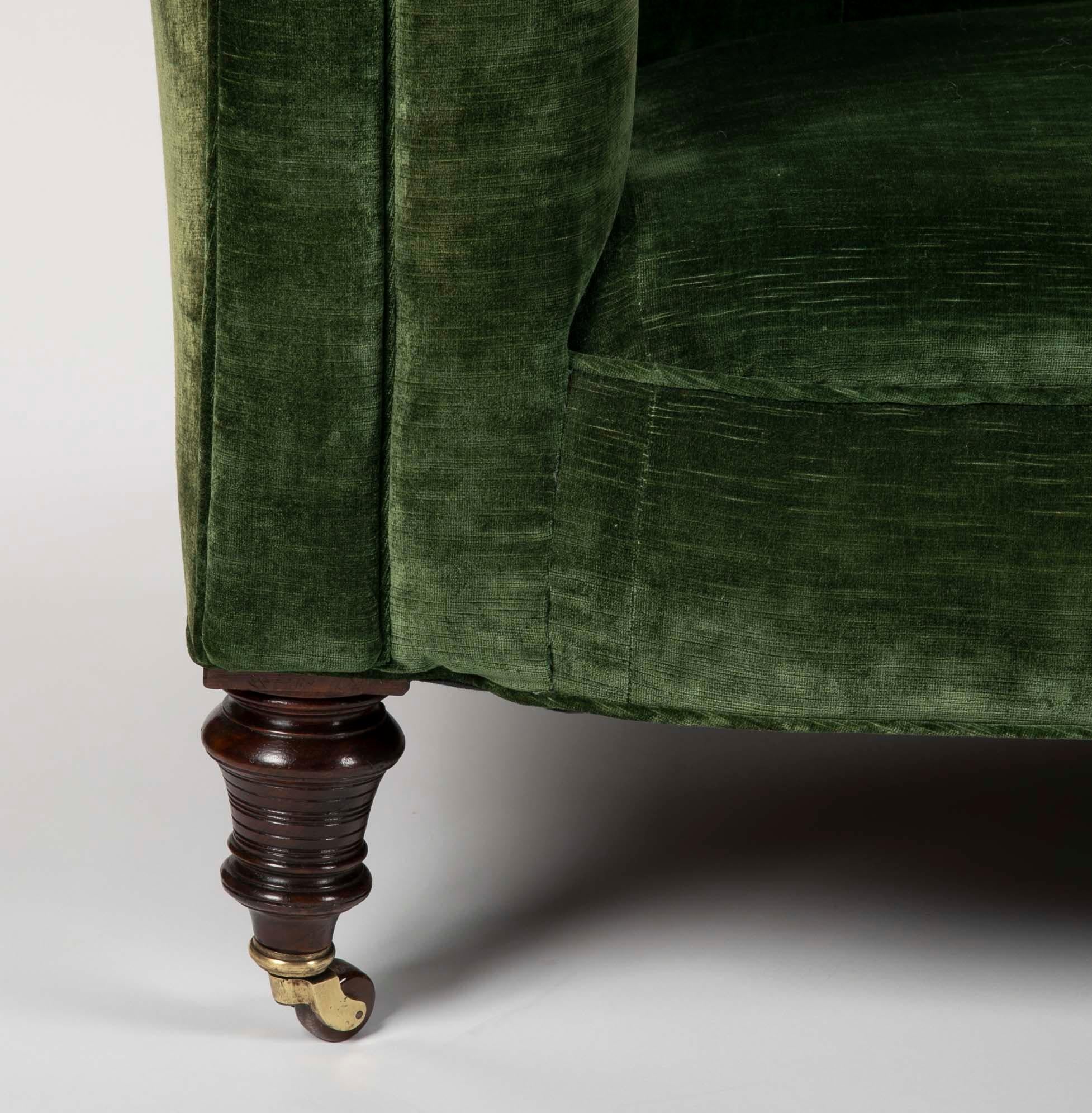 green velvet sofa second hand