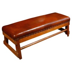 Antique English Gym Horse as Bench, circa 1900