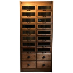 Vintage English Haberdasher's Cabinet