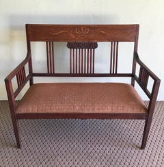 Antique English Hall Bench, circa 1920s