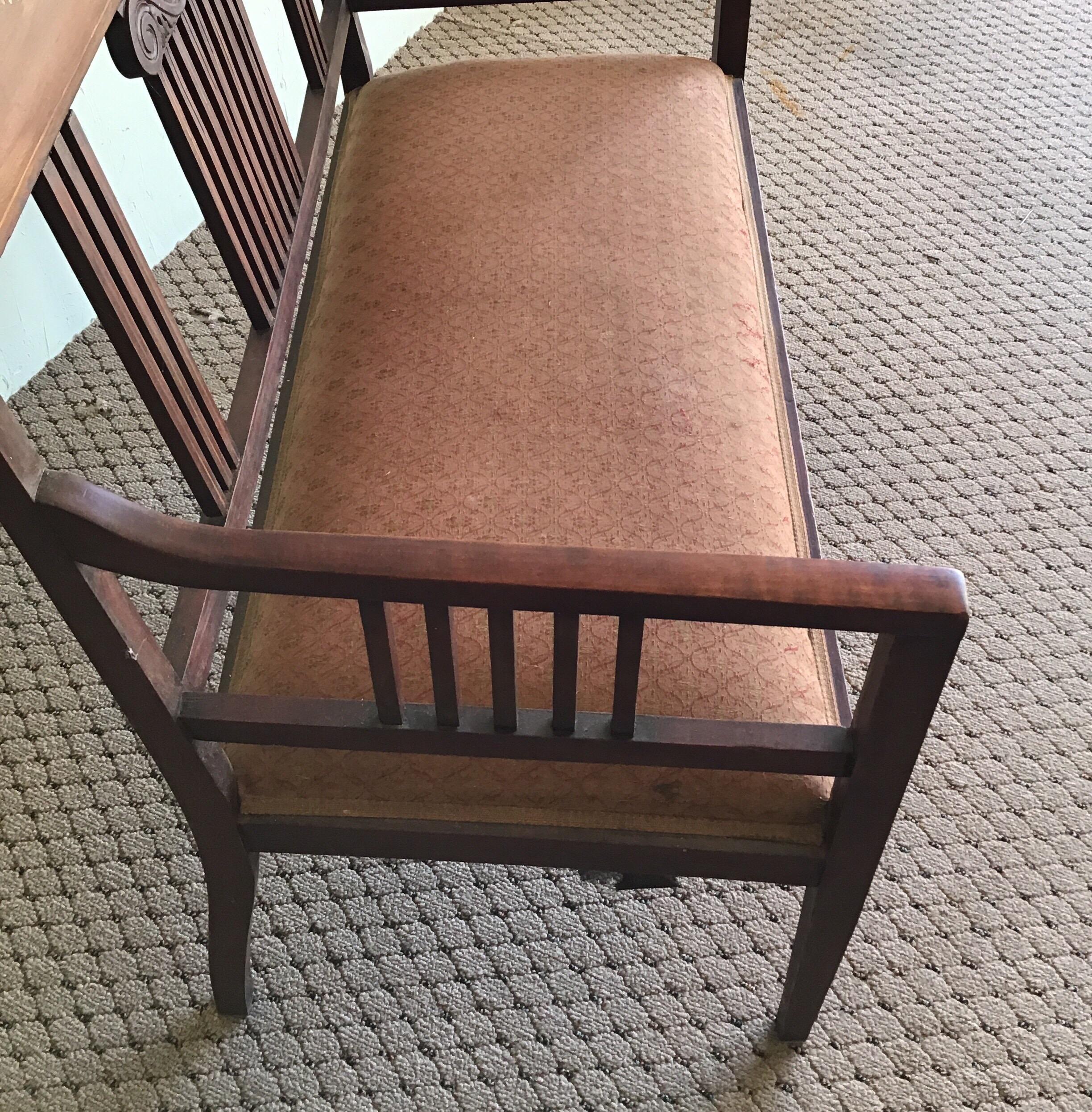 Early 20th Century English Hall Bench, circa 1920s For Sale