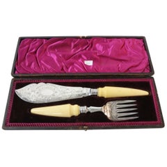 English Hallmarked Silver Fish Service