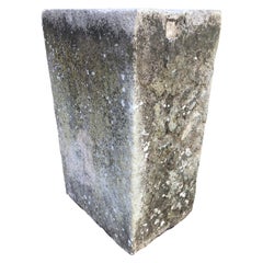 English Hand Carved 19th Century Bathstone Pedestal