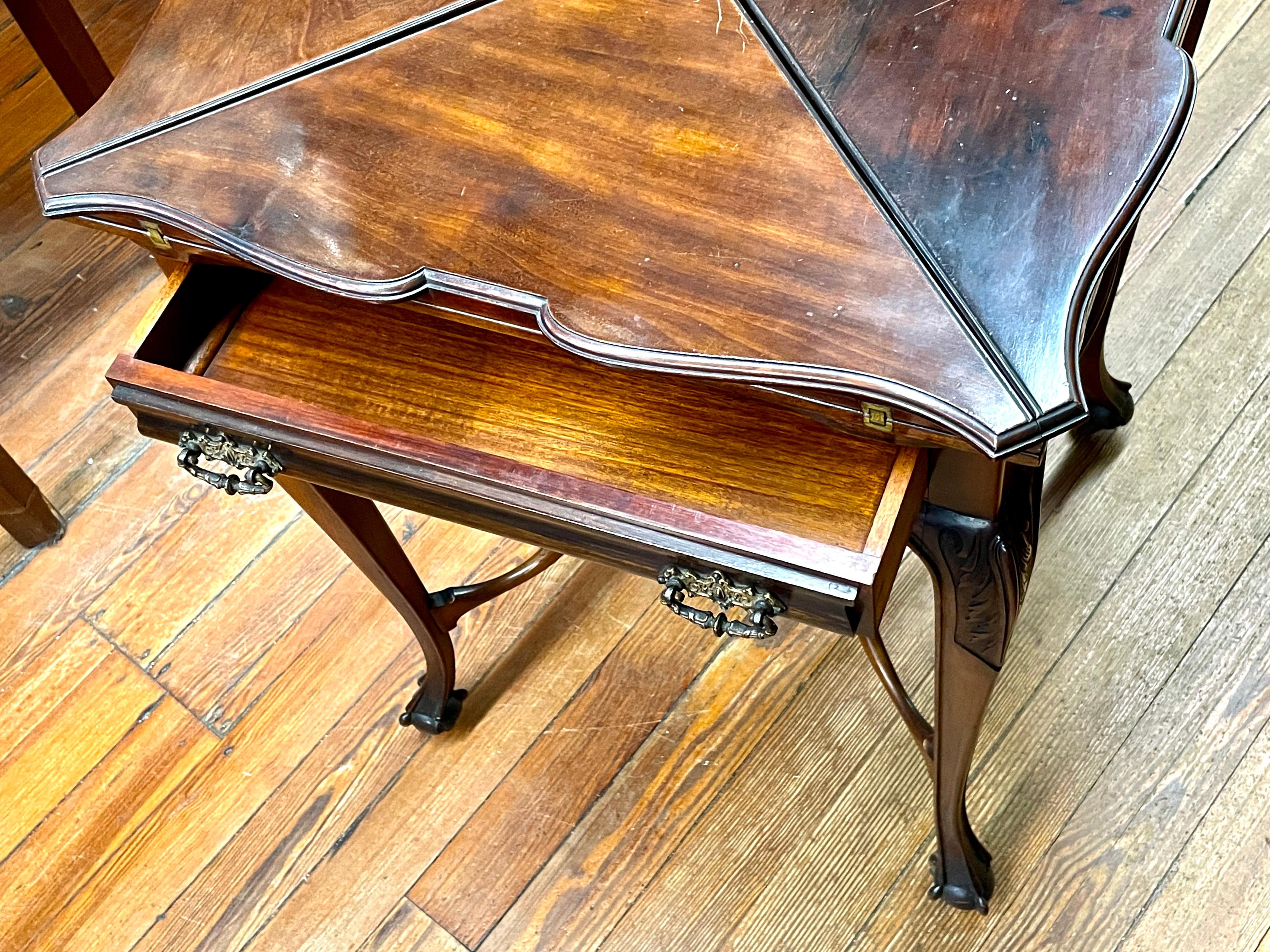 English Hand-Carved Rosewood 
