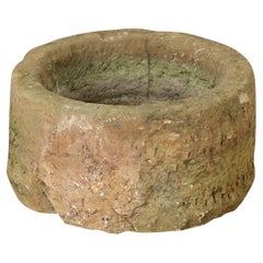 Used English Hand-chiseled Stone Trough