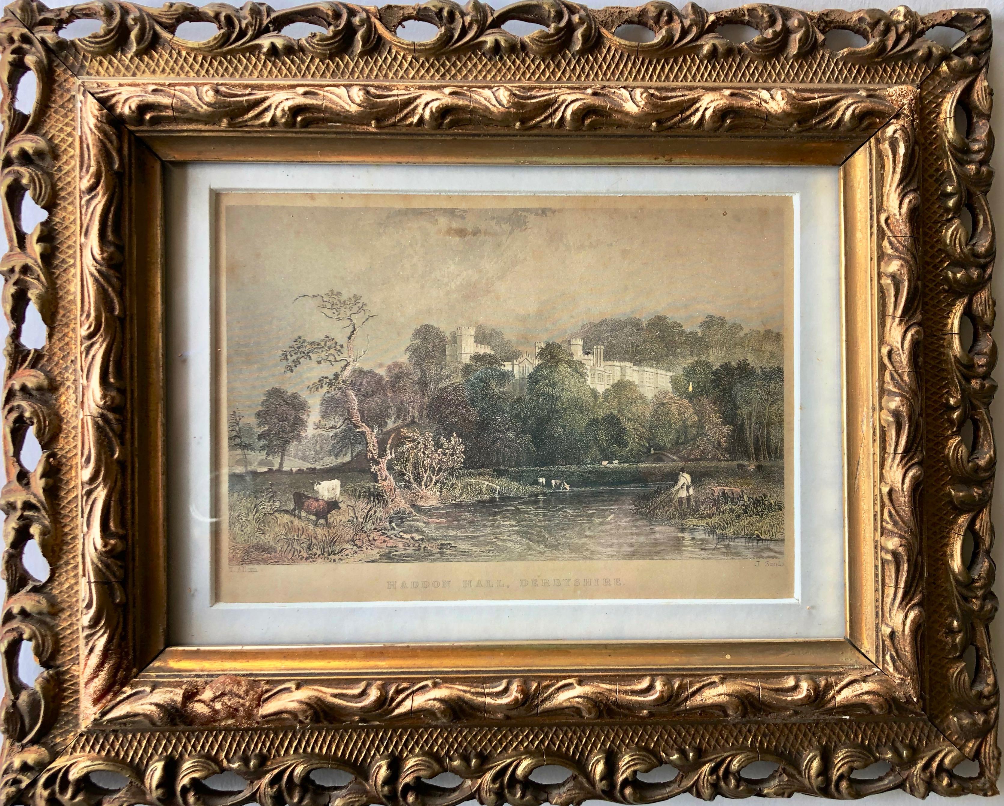 English Hand Colored Steel Engraving, by Thomas Allom, a Pastoral Scene, 1850s For Sale 2
