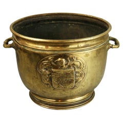 English Hand Made Brass Planter/Log Holder