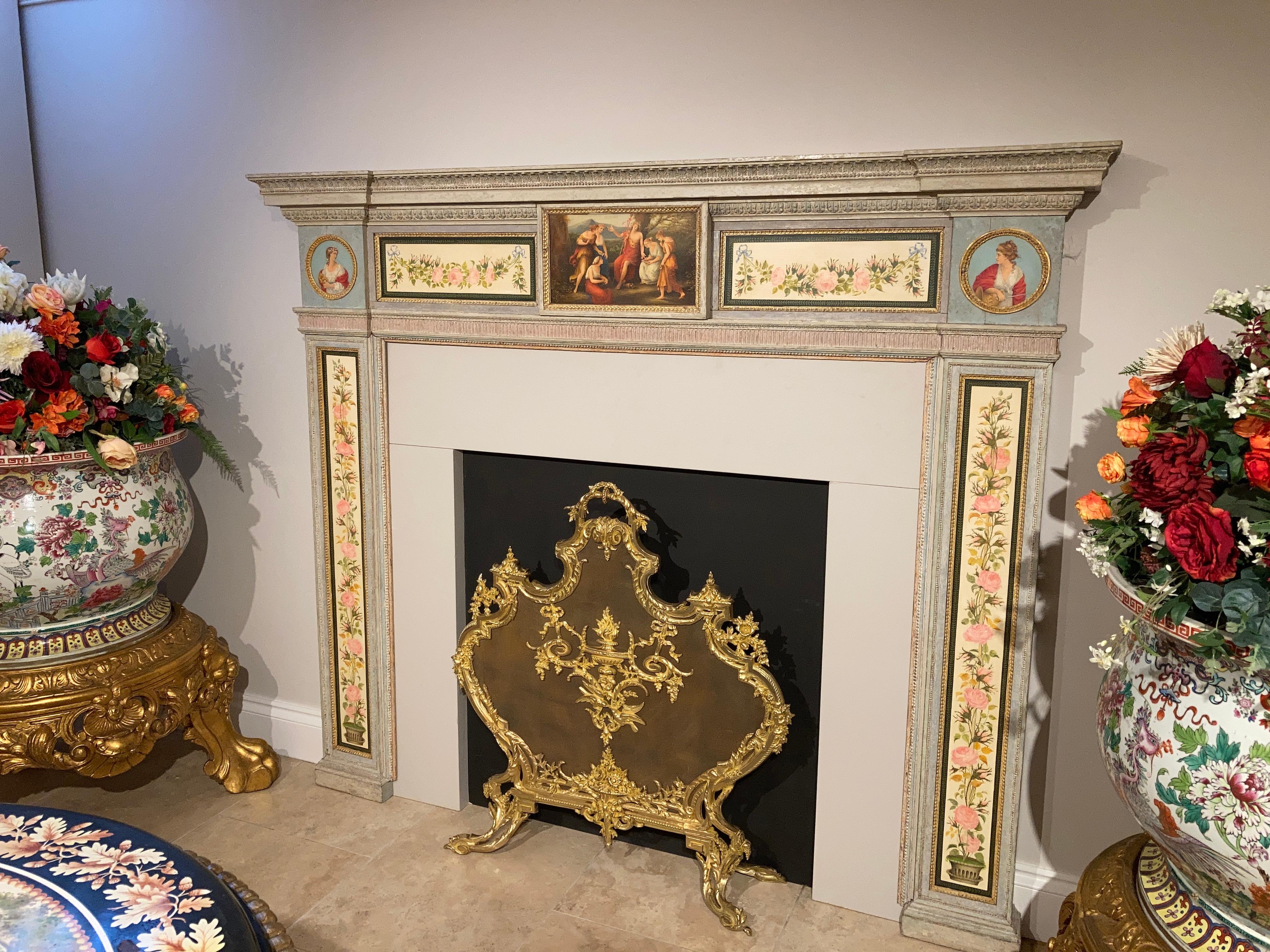 painted fireplace mantels