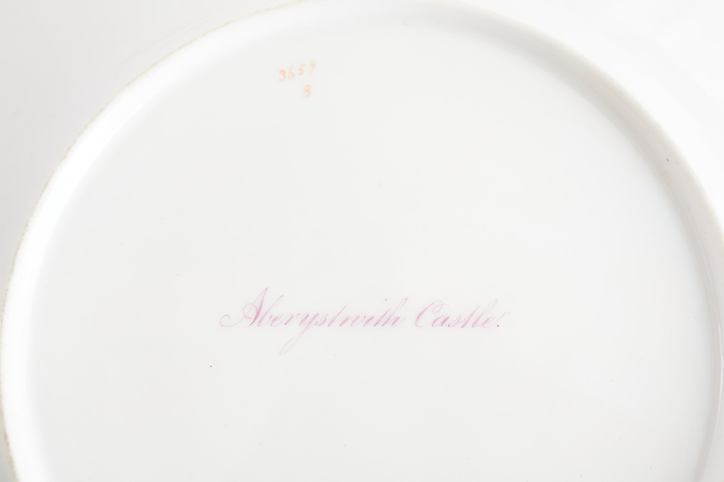 English Hand Painted Porcelain Luncheon / Dessert Service 10