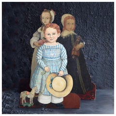 English Handcrafted Wooden Folkart Victorian Dummy Boards