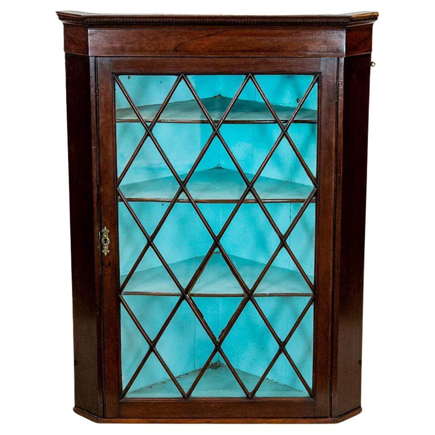 English Hanging Corner Cupboard For At 1stdibs
