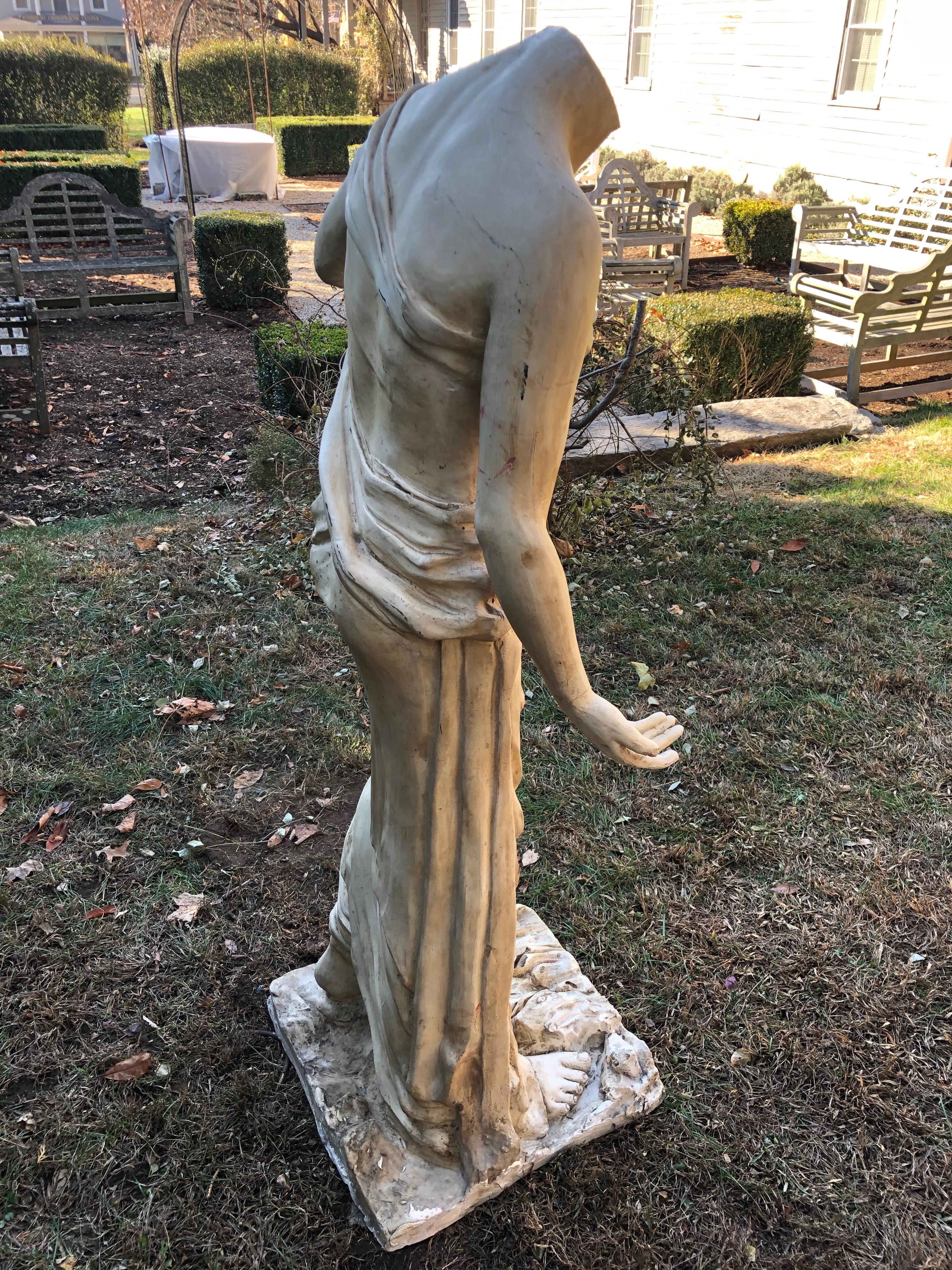 Neoclassical English Headless Life-Sized Classical Figure of Venus For Sale