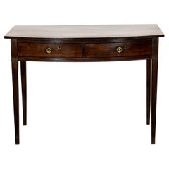 English Hepplewhite Bowfront Console Table