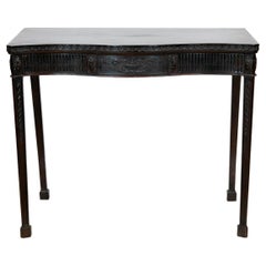 English Hepplewhite Carved Console Table