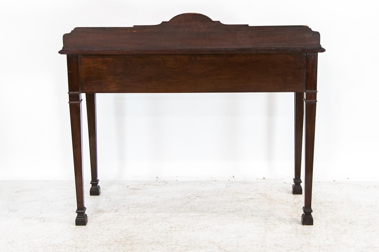 English Hepplewhite Console Mahogany Table For Sale 6