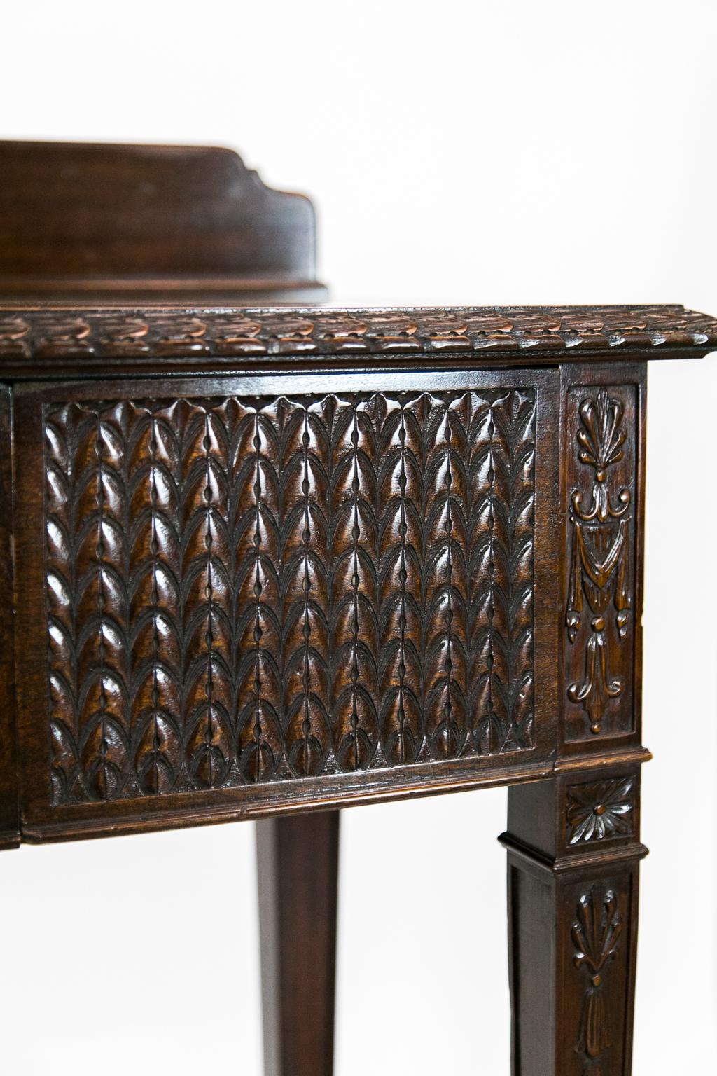 English Hepplewhite Console Mahogany Table For Sale 2