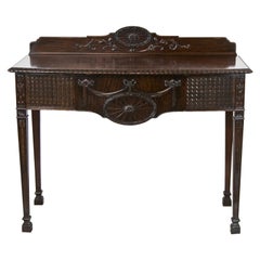 English Hepplewhite Console Mahogany Table