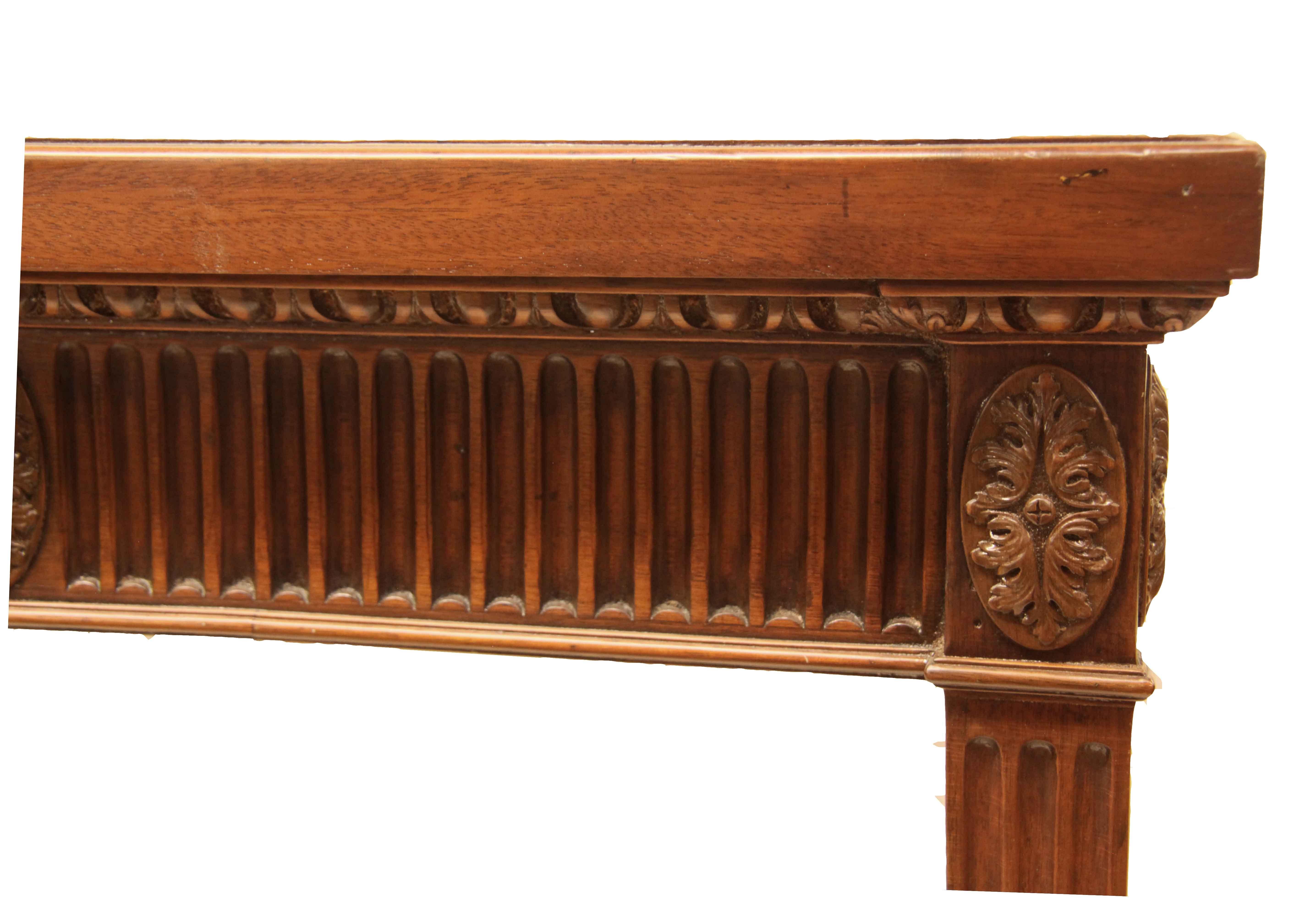 Mahogany  English Hepplewhite Console Table For Sale