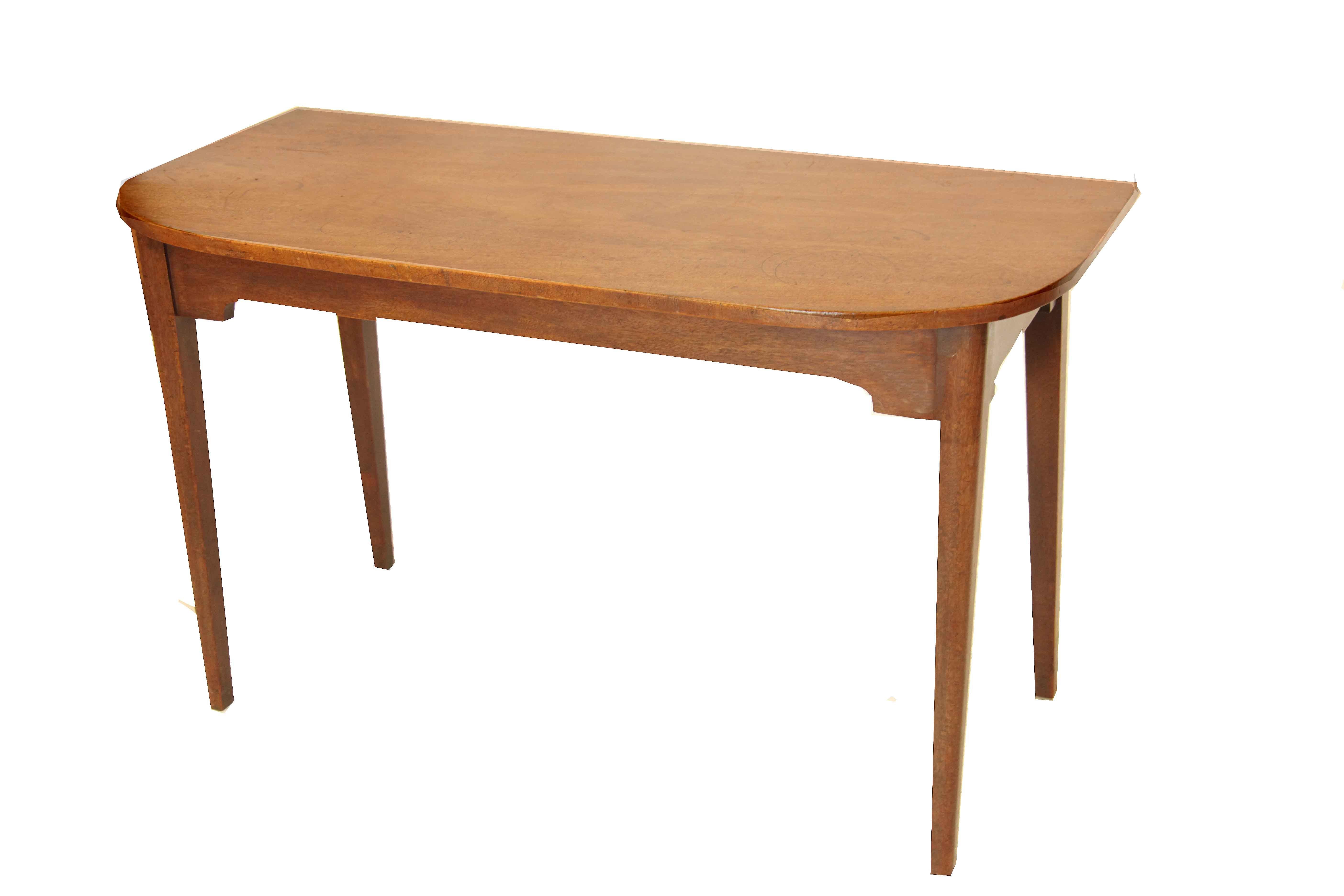 Englischer Hepplewhite Demi-Lune-Tisch (Frühes 19. Jahrhundert) im Angebot
