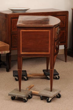 English Hepplewhite Mahogany Server with Satinwood Inlay, Cellarette Drawer
