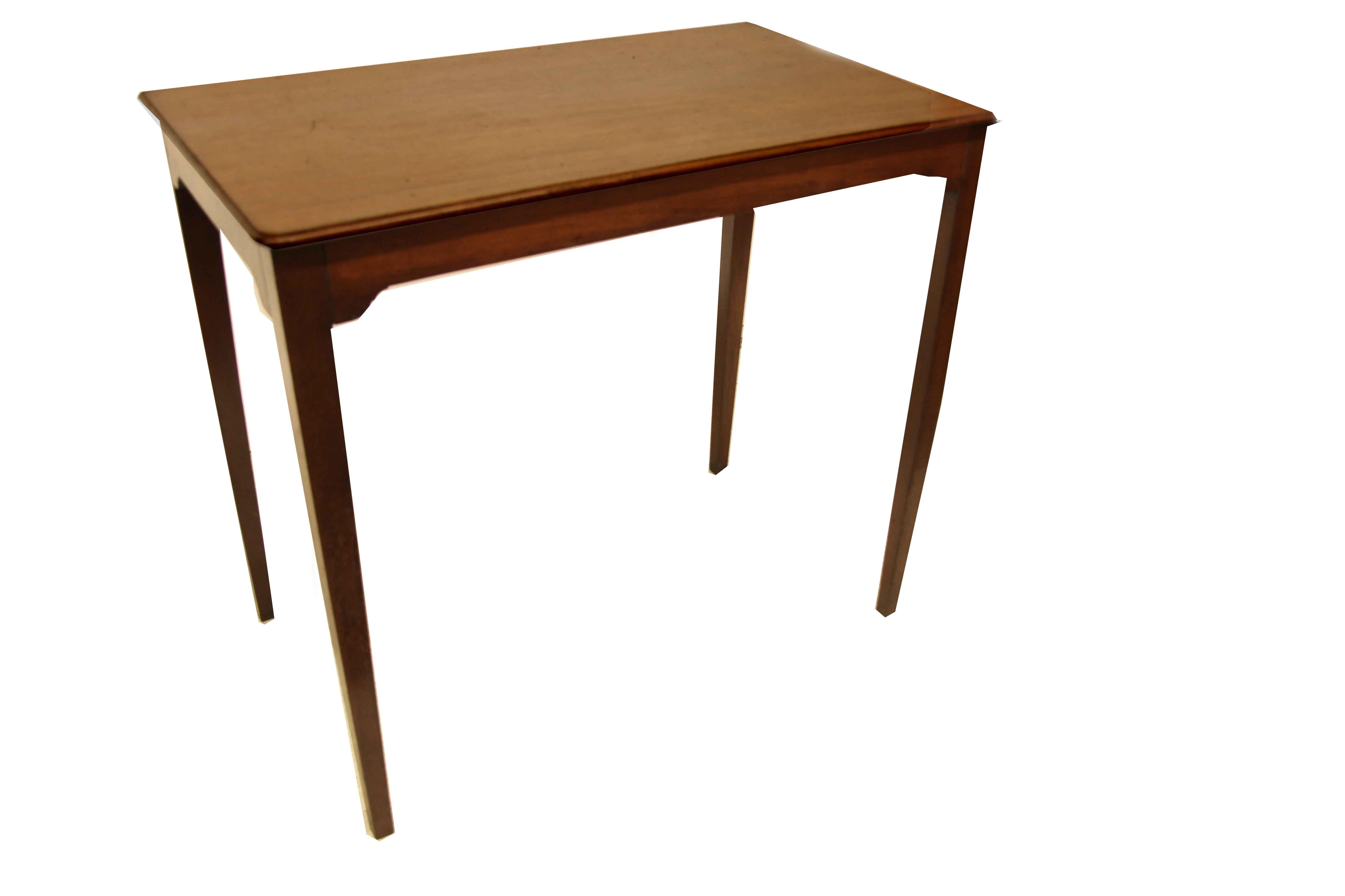 Mahogany English Hepplewhite Side Table For Sale
