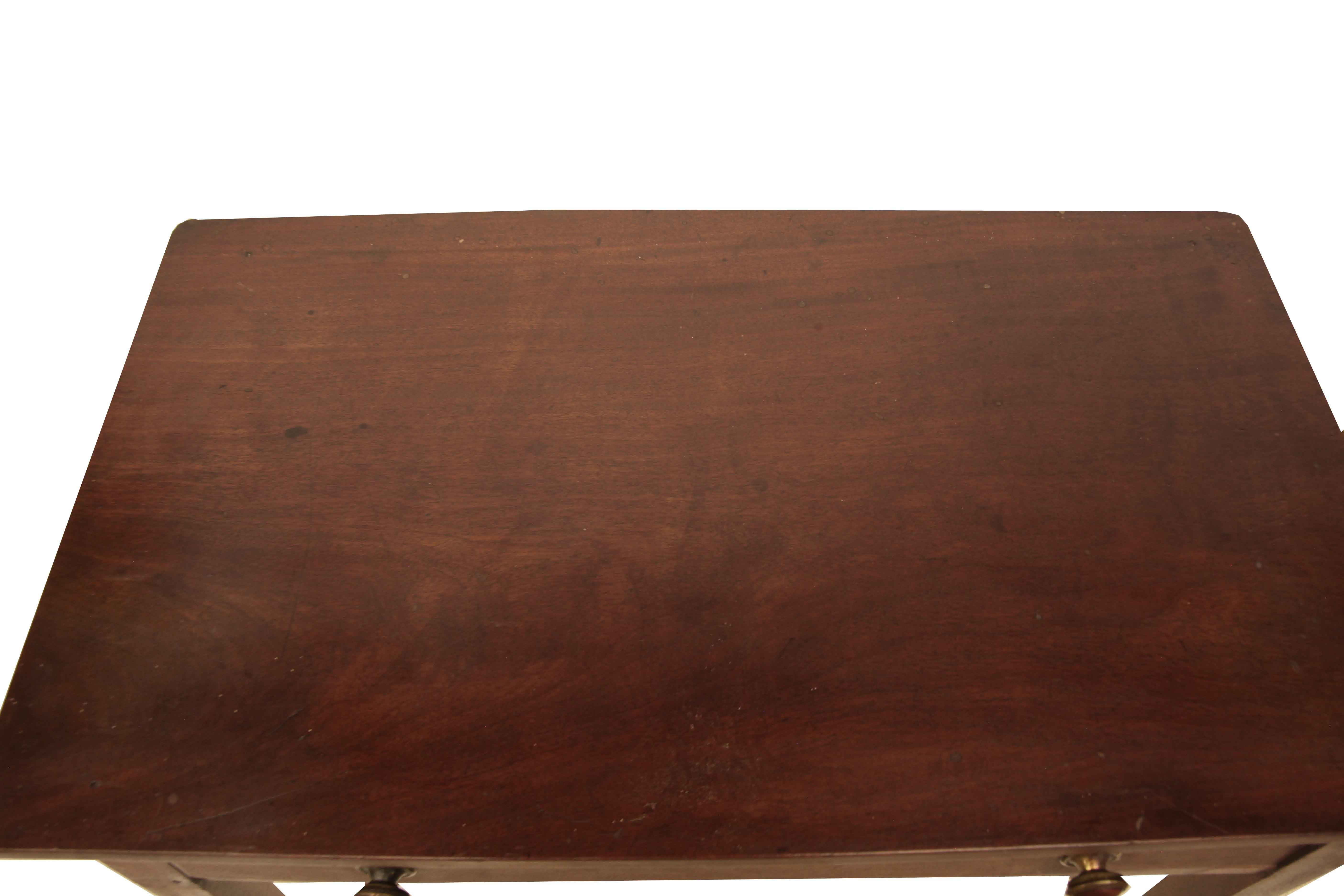 Mahogany English Hepplewhite Side Table For Sale