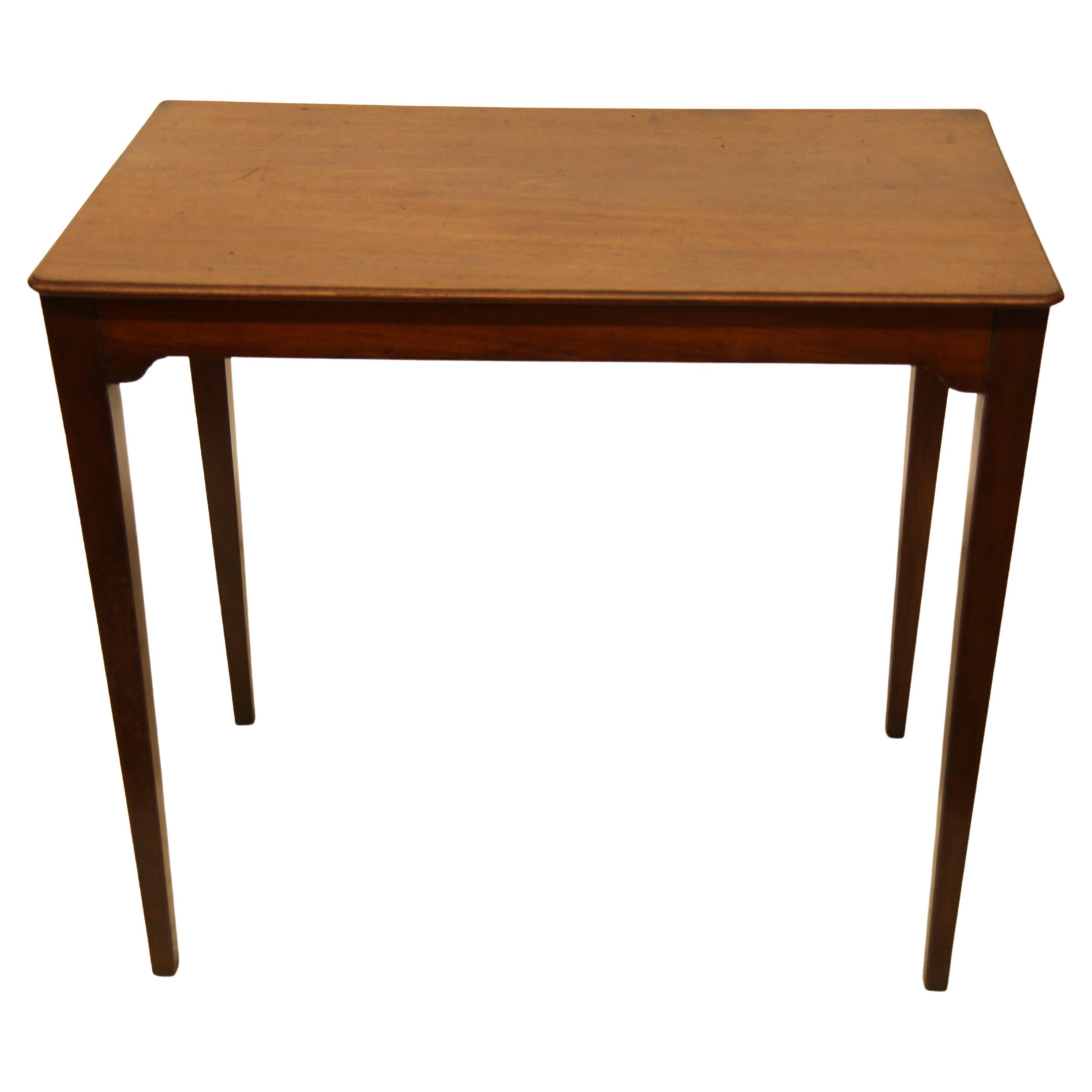 English Hepplewhite Side Table For Sale