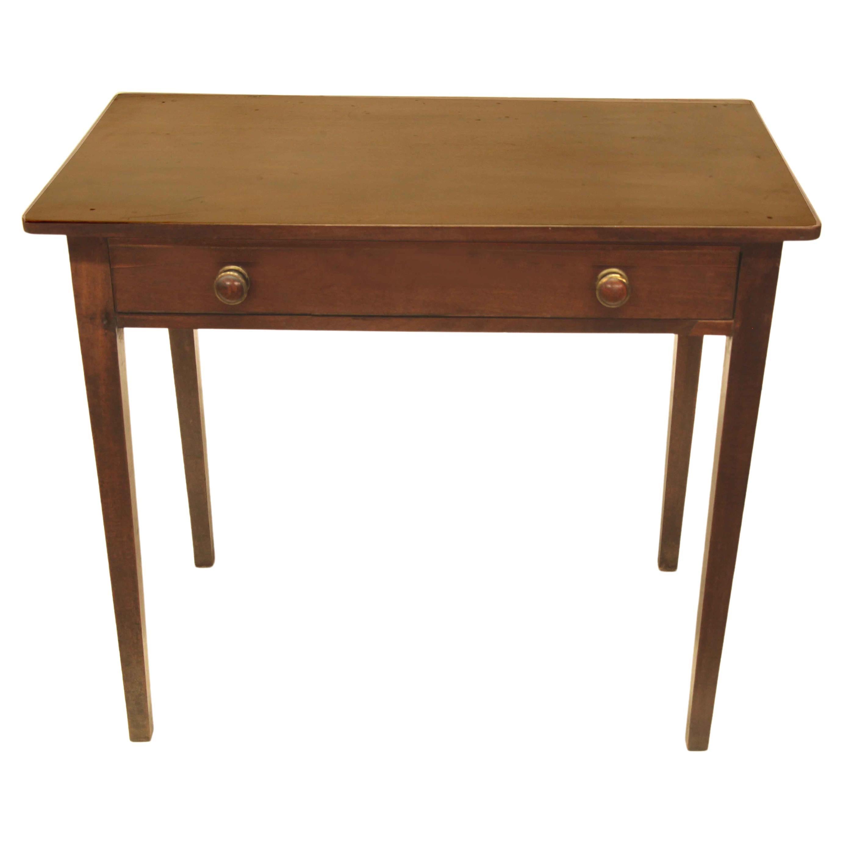 English Hepplewhite Side Table For Sale