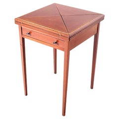 English Hepplewhite Style Napkin Game Table