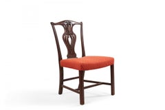 Set of 10 English Hepplewhite Style Splat Back Mahogany Dining Chairs