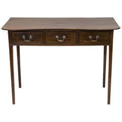 English Hepplewhite Three-Drawer Side Table