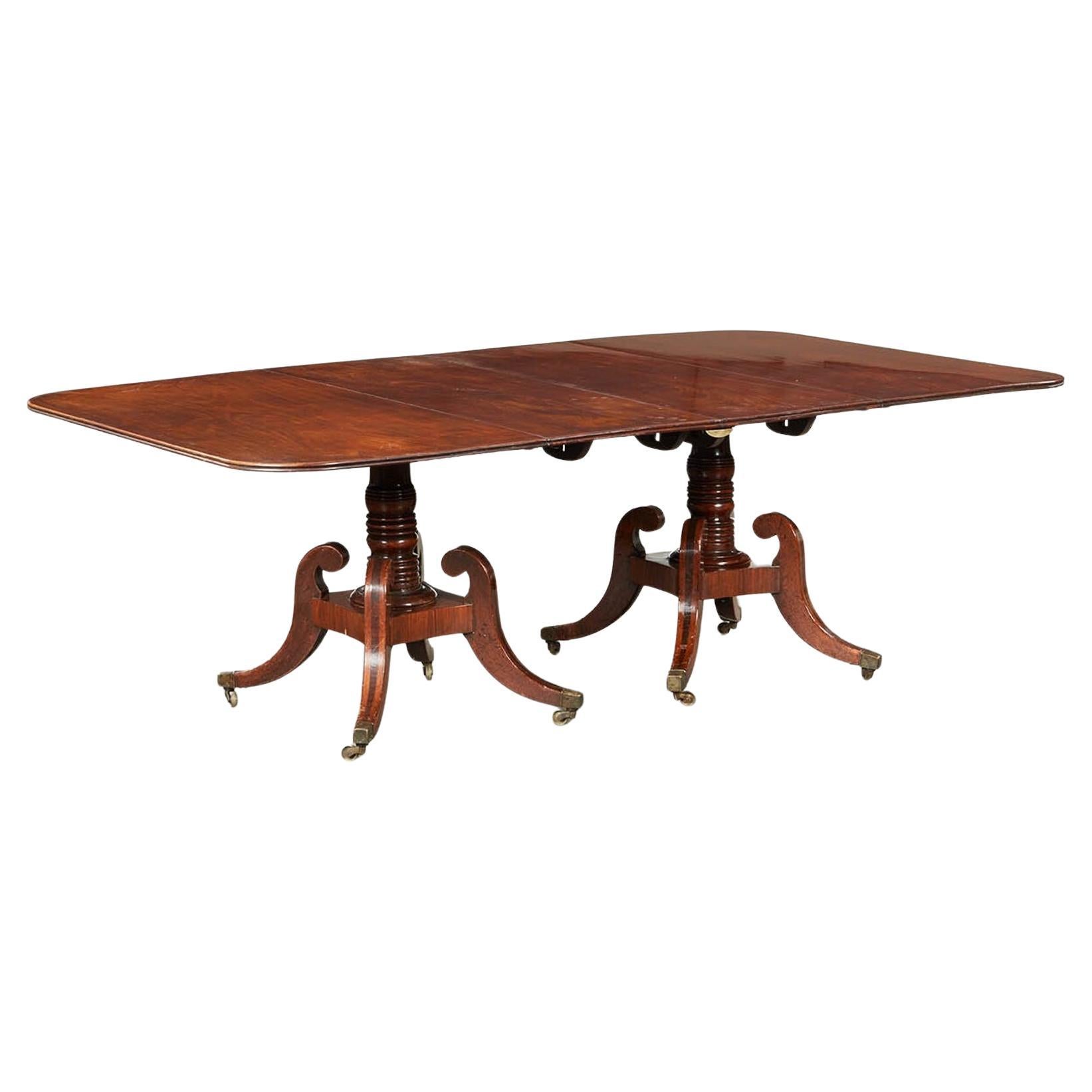 Tavolo da pranzo Padouk in stile High Style Regency inglese