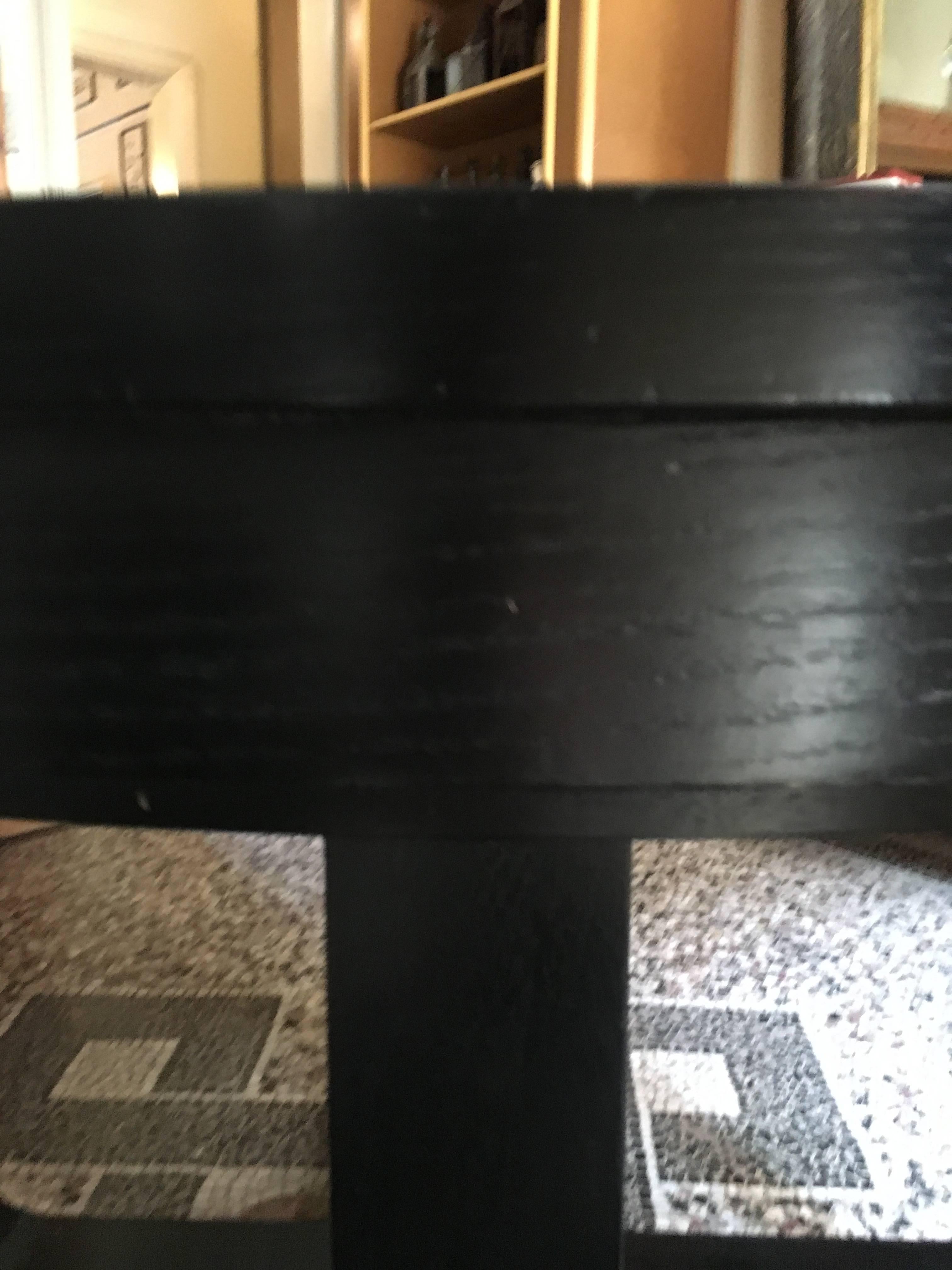 English High Table in Black Painted Durmast Wood Coming from a Ralph Lauren Shop 11