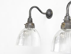 English Holophane Wall Lights, circa 1920s