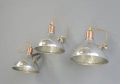 English Holophane Wall Lights, Circa 1930s