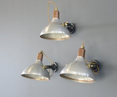 English Holophane Wall Lights Circa 1930s
