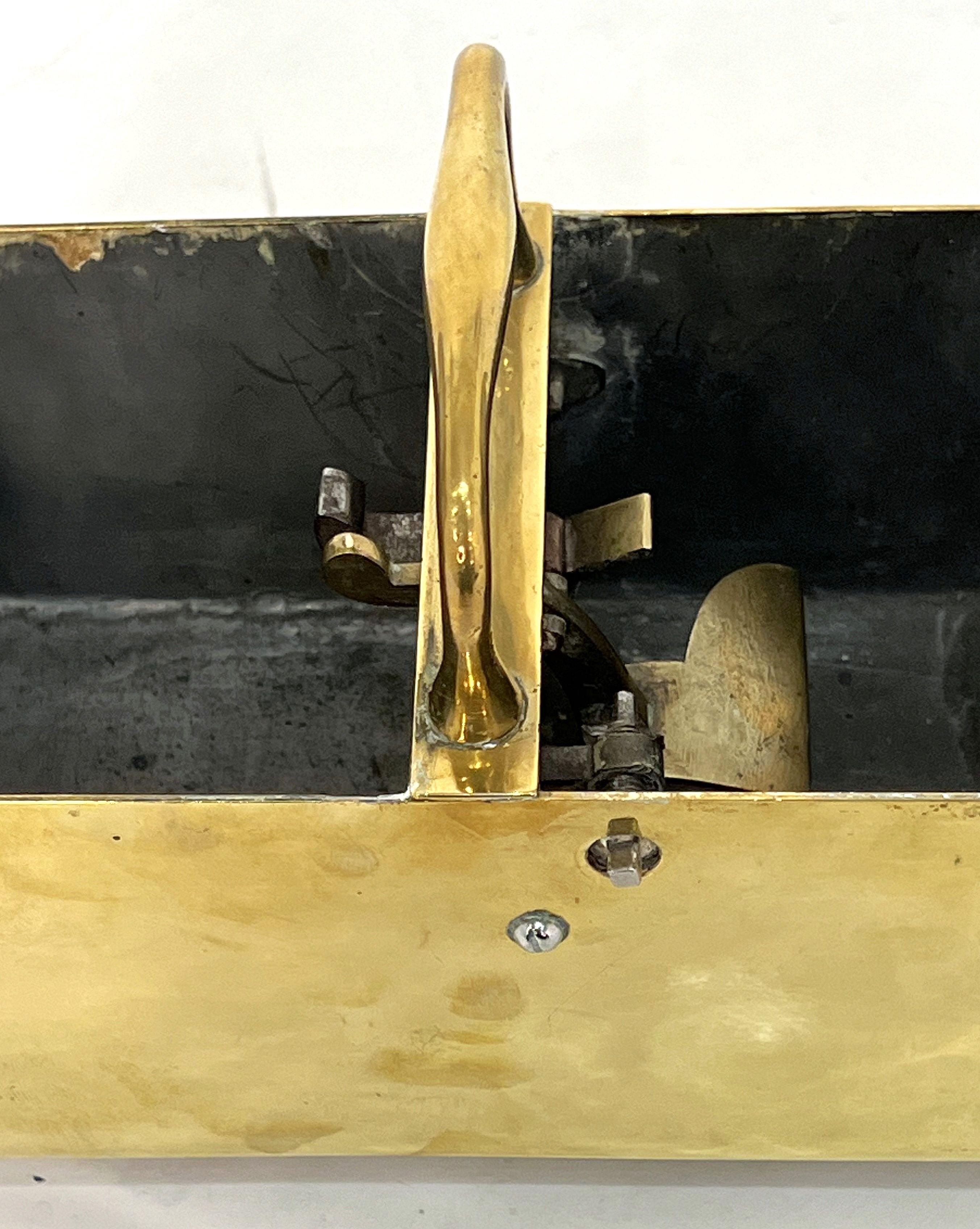 English Honesty Box or Dispenser of Brass from the Georgian Era For Sale 6