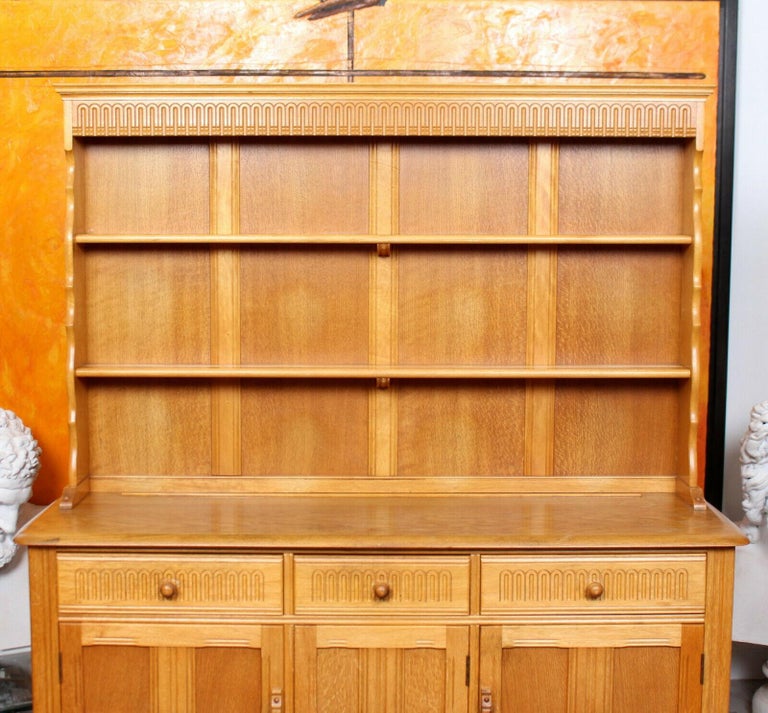 English Honey Oak Dresser For Sale at 1stDibs