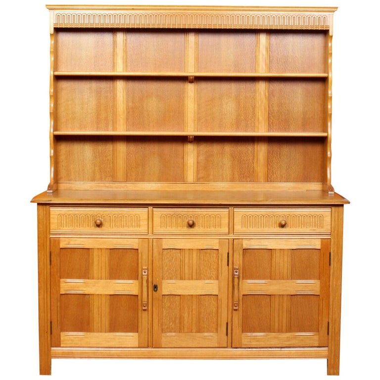 English Honey Oak Dresser For Sale at 1stDibs
