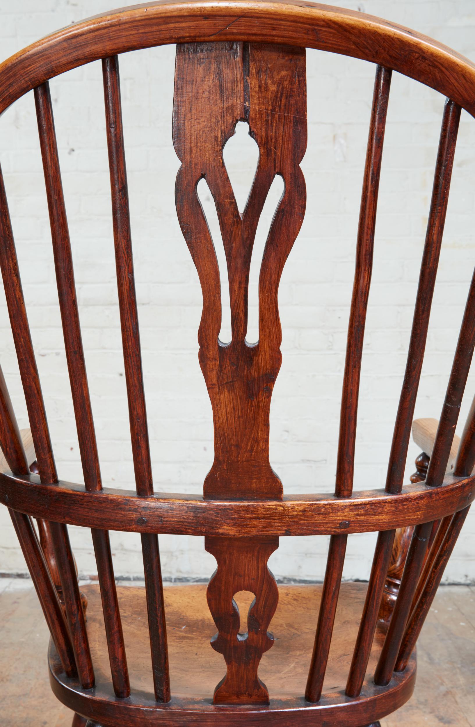 English Hoop Back Windsor Armchair 6