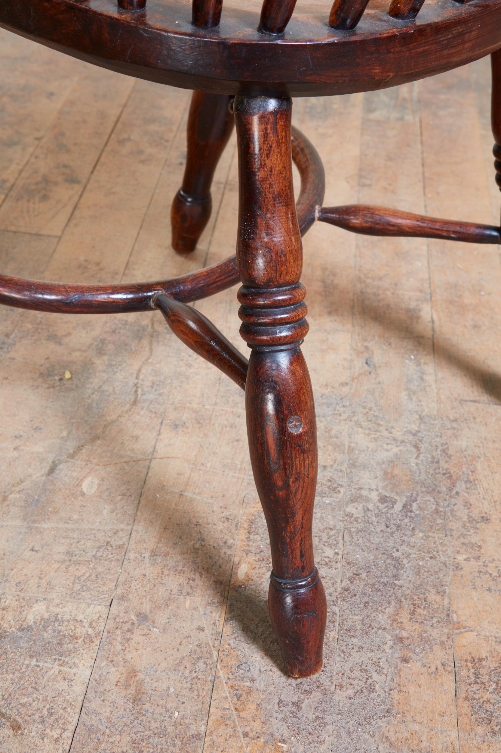 English Hoop Back Windsor Armchair 7