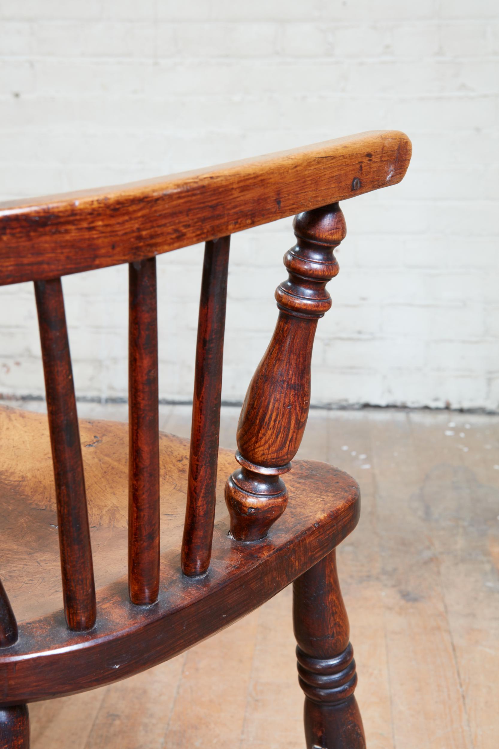 English Hoop Back Windsor Armchair 8