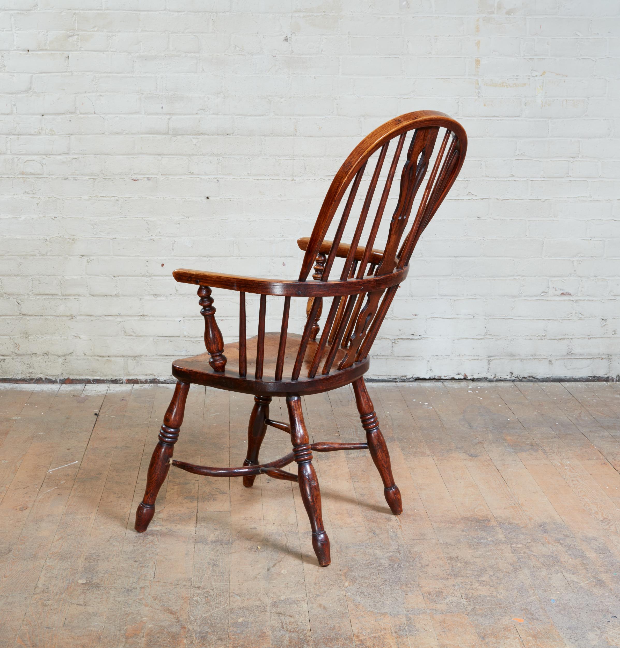 Turned English Hoop Back Windsor Armchair